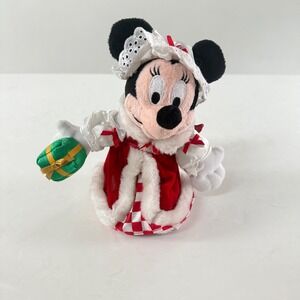 Vintage Disney Minnie Mouse Plush Christmas Holiday 2002 Walt Disney‎ World 10"